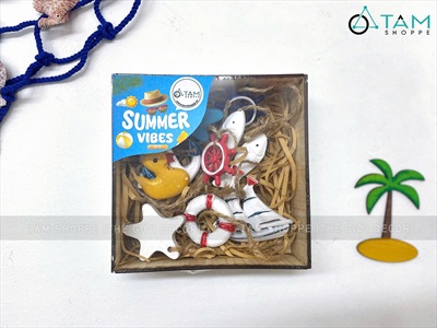 Hộp 10 phụ kiện mini chủ đề biển [Nhiều kiểu + 3-6cm] PKBIEN-01