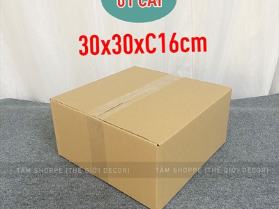 Hộp giấy carton làm hộp quà giáng sinh [Cứng cáp - nhiều cỡ] HOPGIAY-01