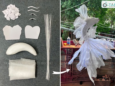 Set phụ kiện tự làm cá chép decor [Có lẻ từng món + Loại đẹp] SET-DIY-02