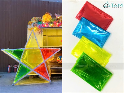 Set phụ kiện tự làm lồng đèn ông sao siêu to ngoài trời [Có lẻ từng món + Loại đẹp] SET-DIY-03