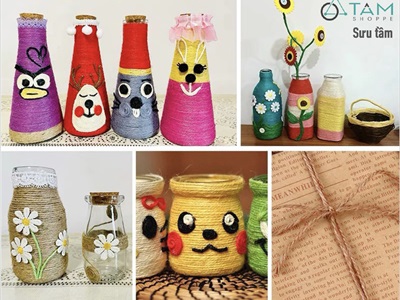 Tép dây giấy xoắn sợi nhỏ làm handmade [Bản 1li/ Dài 20m - Nhiều màu] DAYTHUCONG-02