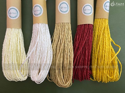 Tép dây giấy xoắn sợi nhỏ làm handmade [Bản 1li/ Dài 20m - Nhiều màu] DAYTHUCONG-02