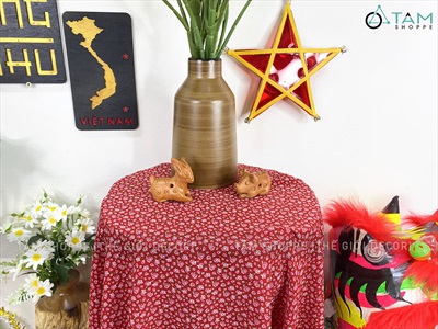 Vải hoạ tiết hoa nhí Vintage khổ 1m6 (bán theo 1 mét tới) PK-VAI-02