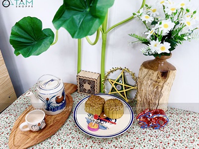 Vải hoạ tiết hoa nhí Vintage khổ 1m6 (bán theo 1 mét tới) PK-VAI-02
