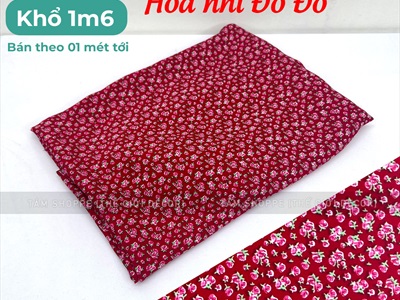 Vải hoạ tiết hoa nhí Vintage khổ 1m6 (bán theo 1 mét tới) PK-VAI-02