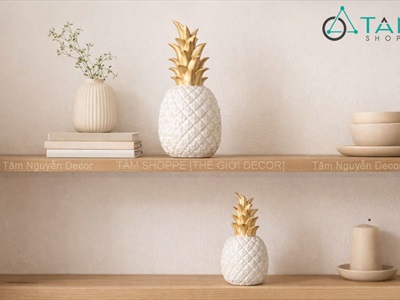 Mô hình trái thơm trang trí để bàn [Sang xịn/ 3 size] TRAITHOM-01