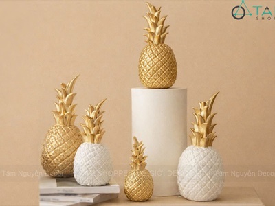 Mô hình trái thơm trang trí để bàn [Sang xịn/ 3 size] TRAITHOM-01