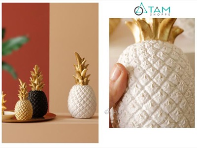 Mô hình trái thơm trang trí để bàn [Sang xịn/ 3 size] TRAITHOM-01