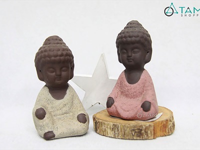 Tượng Phật nhỏ để bàn [Cao 7.5cm/ 2 màu] TUONGPHAT-05