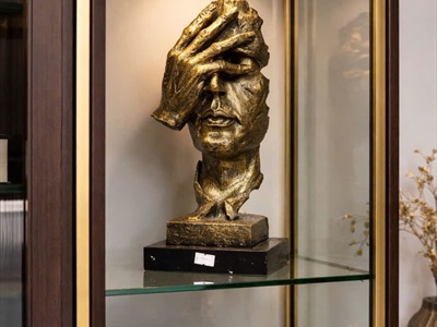 Tượng đầu người nghệ thuật Không thấy - Không nghe - Không nói [Lẻ từng cái - 2 màu] TUONGNGUOI-01